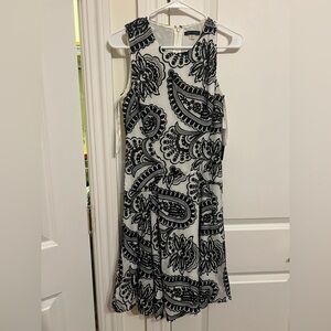 Tommy Hilfiger Black and White Paisley Maxi Dress